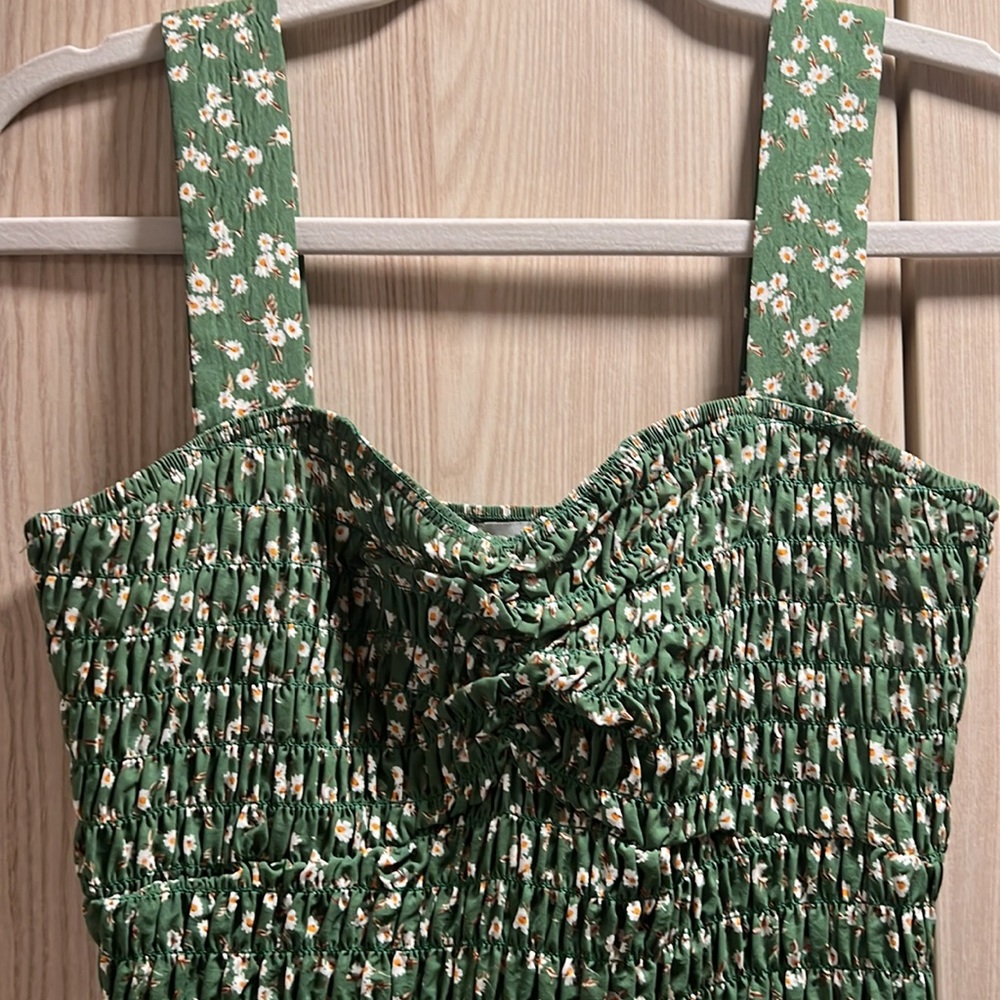 Floral Ruched Mini Dress - Picture 2 of 3